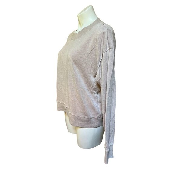 Women's Pink Terry Cloth Sweatshirt Large - Picture 2 of 8